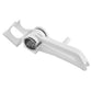 Plastic rotary grater head with stainless drum, open hopper, and handle