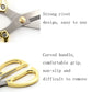 Diamond scissors close-up with gold rivet and curved non-slip grip handles