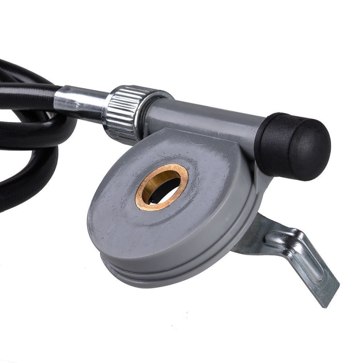 Mechanical speedometer sensor housing with mounting bracket and cable connection