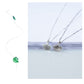 Sterling silver ginkgo leaf pendants on thin chains