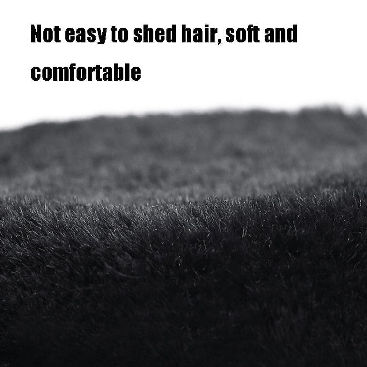 Dark plush earmuff ear pad fabric close-up with soft, dense texture