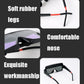Black welding goggles with soft rubber nose bridge and purple tinted lens