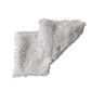 White shaggy microfiber steam mop pad cover with purple tab