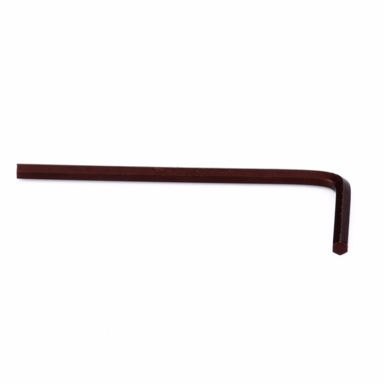 L-shaped hex key with dark metal finish