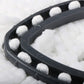 Rotating triangle mop head base with attached white cotton cloth loops