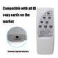 White handheld ID card replicator/reader with top slot and front button controls