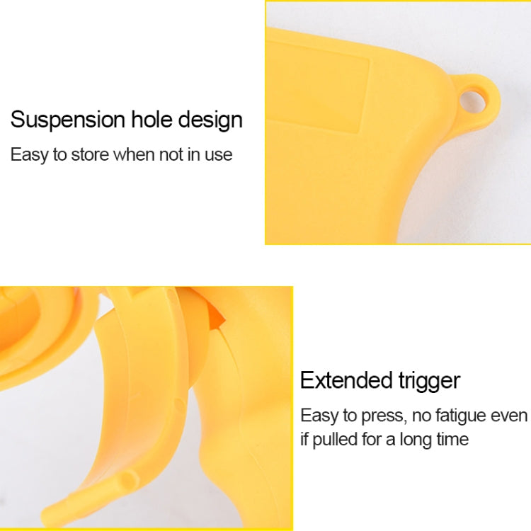 Yellow spray adaptor paint gun body with suspension hole and extended trigger