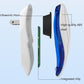 White ultrasonic electronic mosquito repellent device with blue accents and horn detail