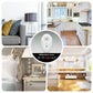 White plug-in ultrasonic mosquito repellent device with front grille and status LEDs