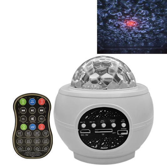 White dome star projector laser light with rotating clear top and control panel
