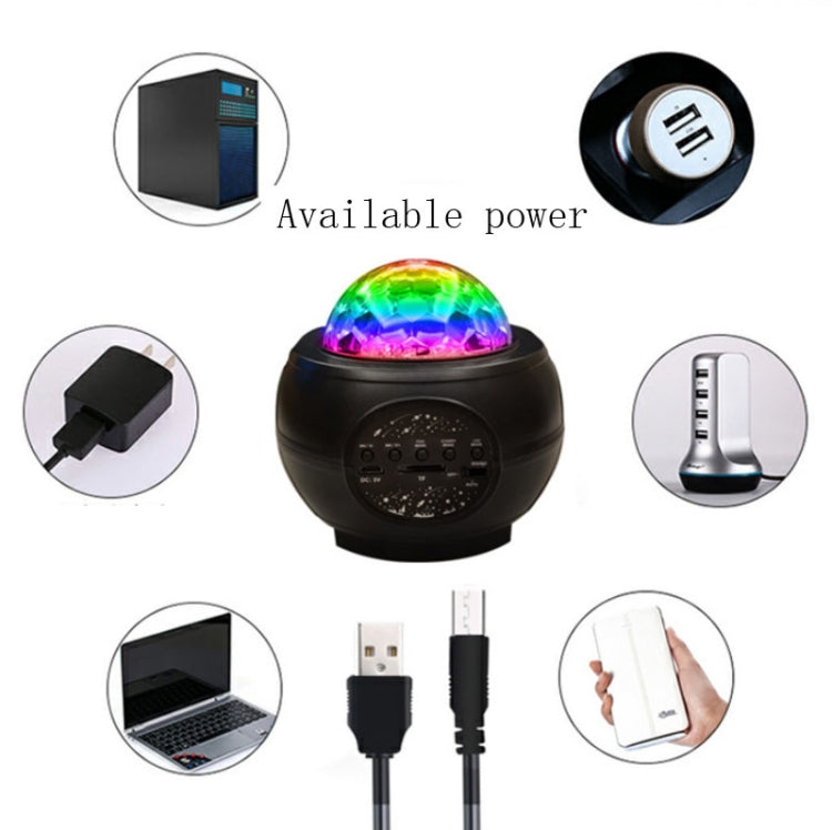 Star projector laser light with included USB cable and power connection options