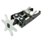Universal valve spring compressor with silver cross plate and black clamp arms