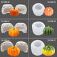 Silicone pumpkin cake candle mold, 3D jack-o-lantern shape, multi-cavity set