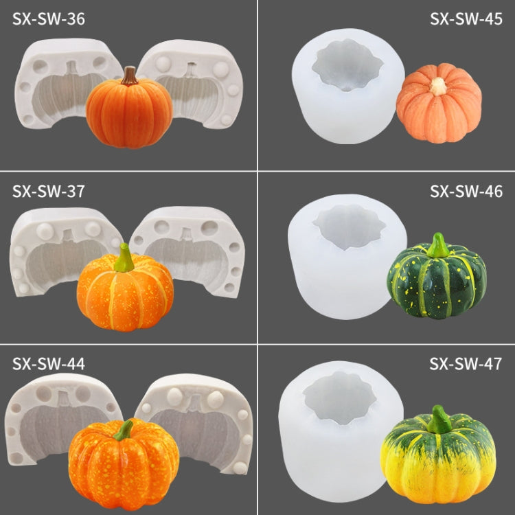 Silicone pumpkin cake candle mold, 3D jack-o-lantern shape, multi-cavity set