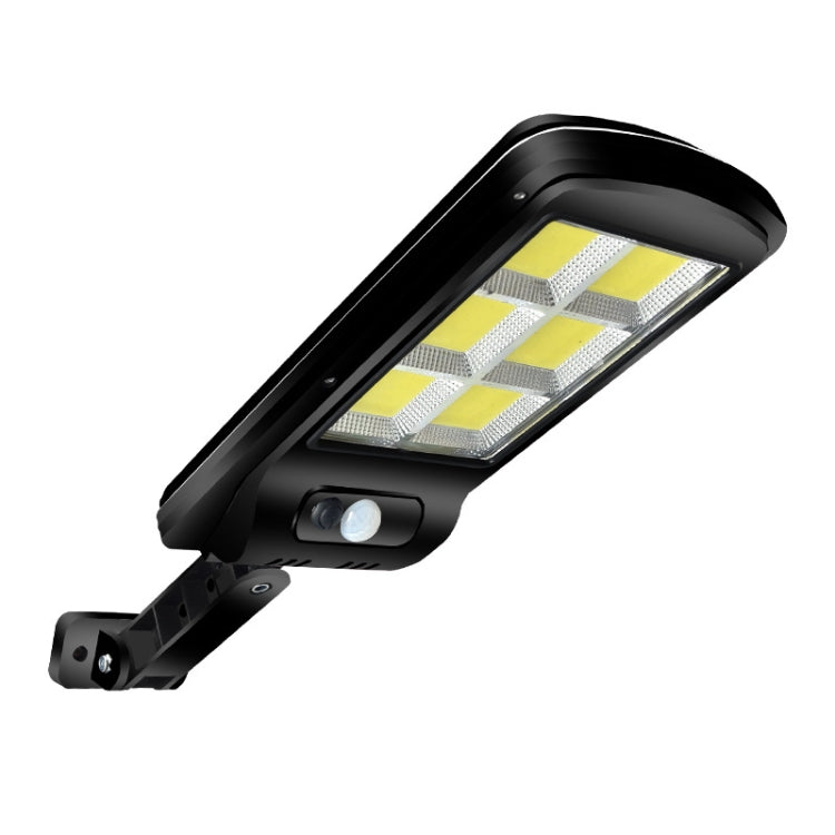 Solar street light with black LED lamp head and motion sensor