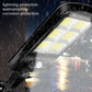 Black solar street light LED panel with rain-drops and sealed housing
