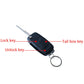Black car central locking key fob remote with lock and unlock buttons