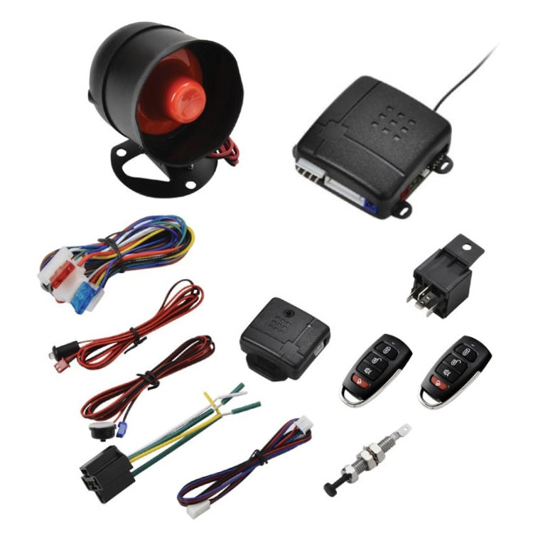 Car alarm horn/siren with red speaker and mounting bracket