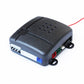 Car alarm control box with side connectors and wiring terminals