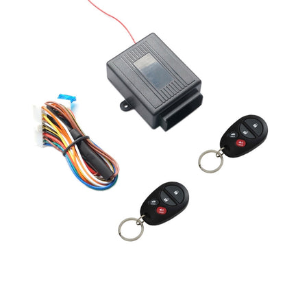Keyless entry control module with wiring and two remote fobs, 12V central lock set