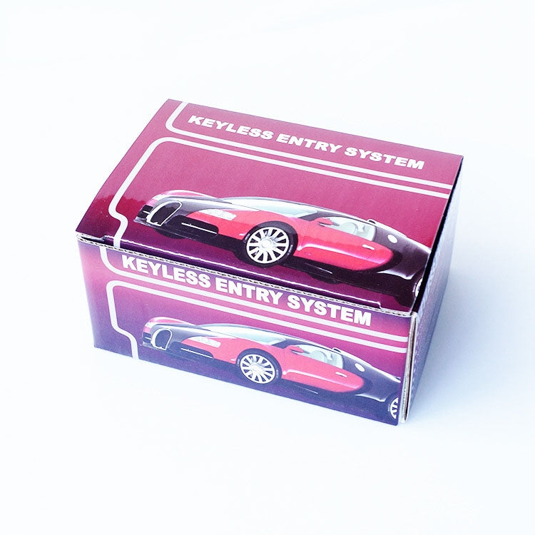 Keyless entry system kit retail box with vehicle graphics