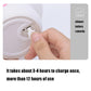 Mushroom night light charging via USB port with lithium battery capacity indicator
