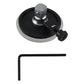 Torque angle gauge adapter head with hex key and circular scale