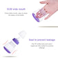 Purple manual breast pump bottle with wide 5cm mouth and sealing cap