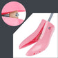 Pink boot expander with metal threaded rod and open support prong