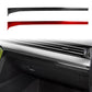 Front dashboard panel trim sticker with black top and red bottom carbon-fiber accents