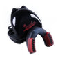 Anotherboxer single-sided mouthguard with red mouthpiece and black protective shell