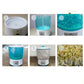 Automatic bean sprouts machine with blue barrel and white base