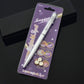 Blister-pack LED UV invisible-ink pen labeled “Magica” with included cap pieces