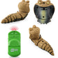 Gray cobra remote-control toy with glowing eyes plus green infrared remote controller.