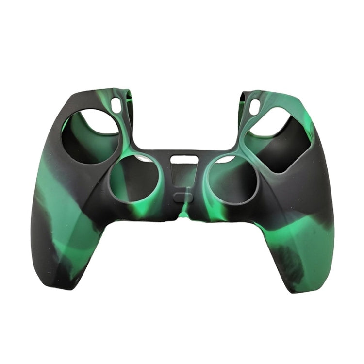 2-pack silicone game controller handle covers, dark green and black camo pattern