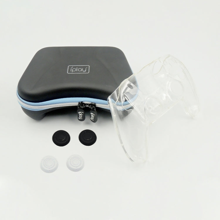 iPlay gamepad protective shell storage bag with transparent cover and silicone caps