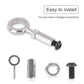 Scooter axle locking screw pull ring assembly, ring with nut and hex-drive screws