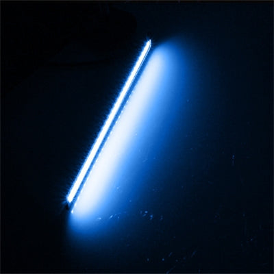 Universal LED DRL light bar, blue glow, waterproof external daytime running lamp