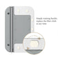 Magnetic window wiper back panel with replaceable fiber pads and rotating clasp details