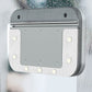 Magnetic window wiper attached to glass, rectangular scraper head with side pads