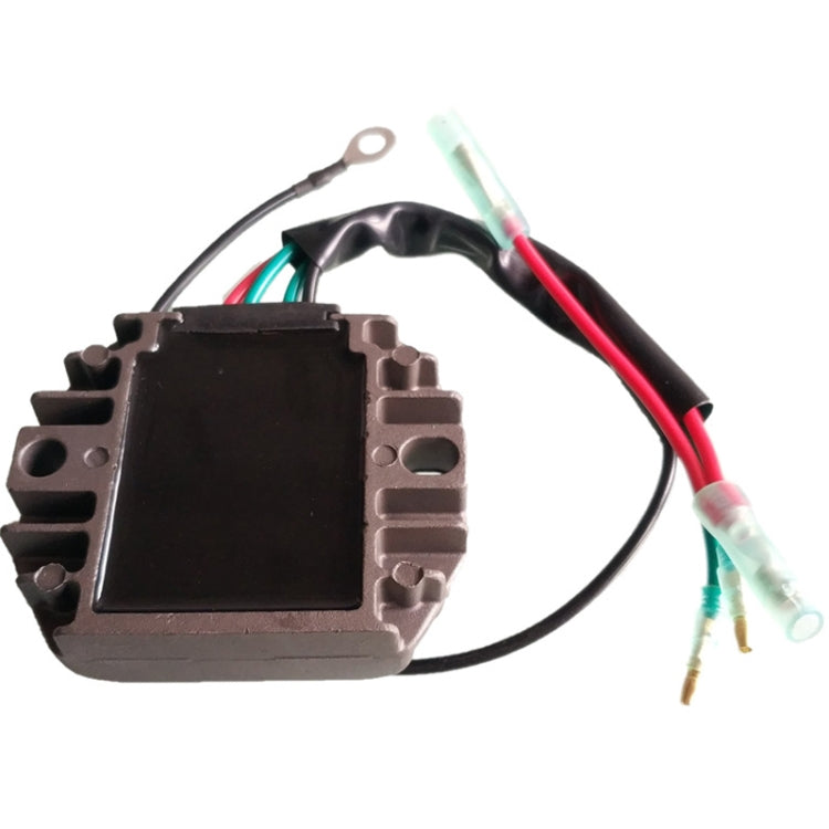 Motorcycle rectifier/regulator module with black block and colored wire lead set