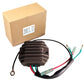 Motorcycle rectifier/regulator with cables, packaged in labeled cardboard box
