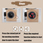 Toy washing machine close-up with round door and control buttons