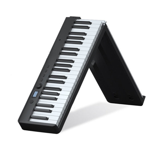 Wersi 88-key foldable electronic piano keyboard, black finish, open stand position