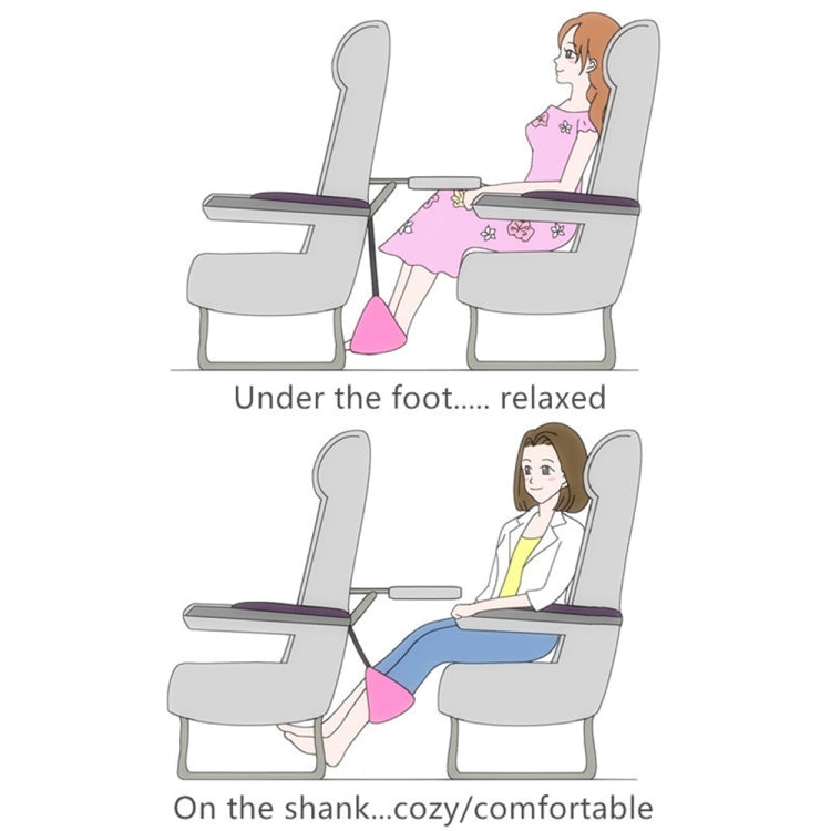 Foot rest hammock placement diagram on chair for relaxed foot support