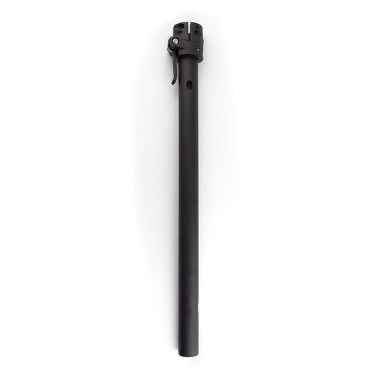Black folding pole with top clamp bracket and latch