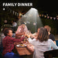 Portable tripod outdoor lamp with white panel head for outdoor gatherings