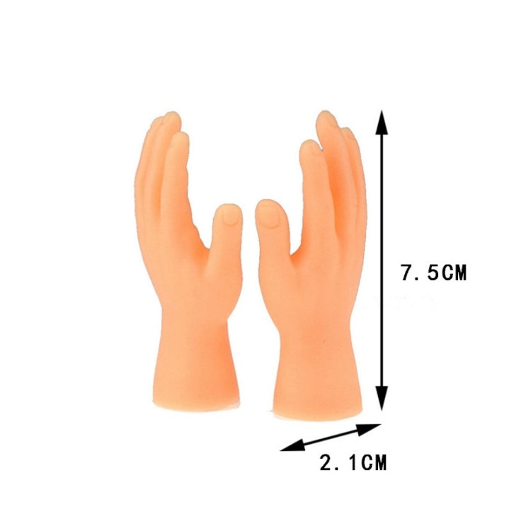 Orange silicone cat massage gloves size diagram: 7.5 cm tall, 2.1 cm wide