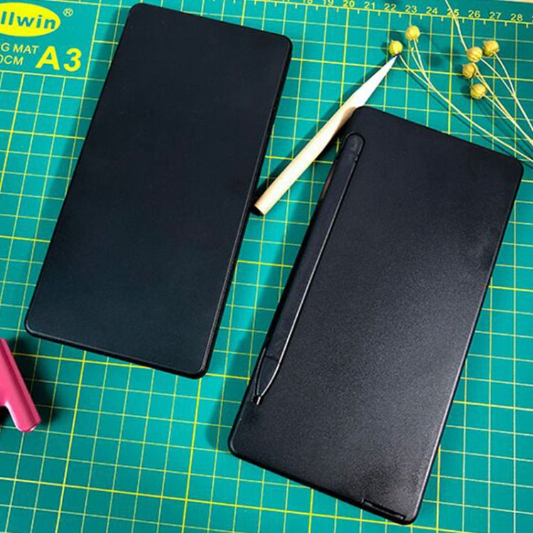 Folding LCD writing board with dark case and stylus pen, portable design