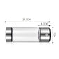 Portable 420 ml water cup shown with dimensions 20.7 cm length and 4.7 cm diameter